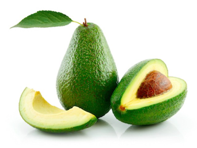 ripe-avocado-with-green-leaf-isolated-on-white